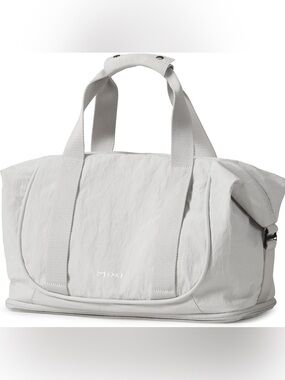 Mixi Travel Duffel Bag Weekend Overnight Carry On Gym Grey Nylon Large NWOT